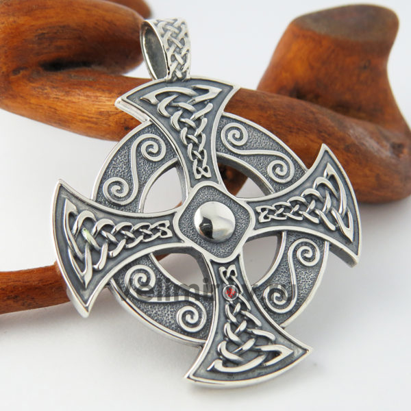 Кельтский крест из серебра